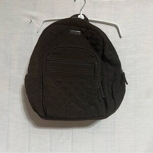 Vera Bradley Campus Backpack Espresso Quilted Laptop Bag NWOT